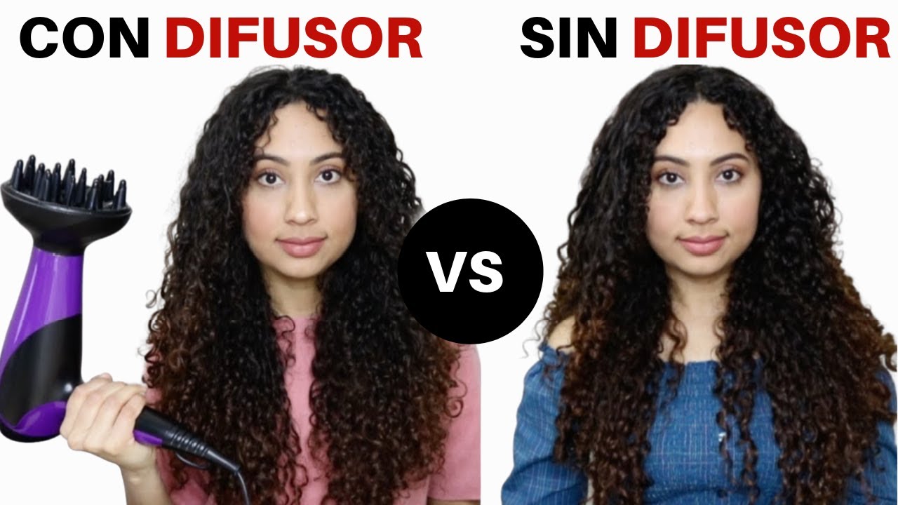 Rizos con DIFUSOR VS AÍRE NATURAL - YouTube
