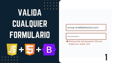 Validar cualquier formulario con JavaScript | 1/2