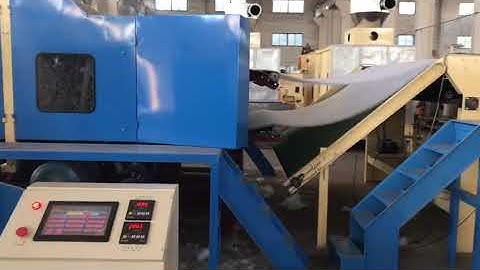 YWJM-2 Mattress hard wadding production line trail in factory before shipment