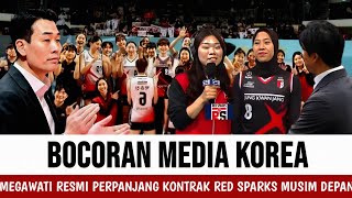 KEMBALI VIRAL DI MEDIA KOREA !! Megawati resmi perpanjang kontra gabung red sparks musim depan.