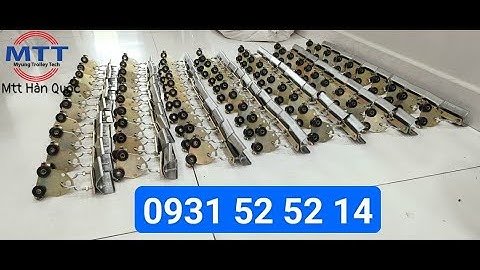 Con lăn treo cáp ray C cầu trục - Con trượt dẫn cáp dẹt ray C cầu trục - Máng C cầu trục - Cáp dẹt