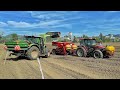 Plantation de pommes de terre 2024  4x case ih claas new holland grimme amazone  palaz 