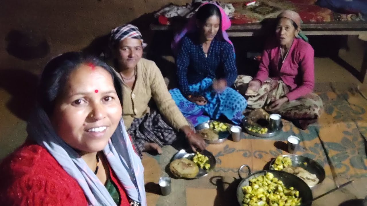 मेरे बड़ी दी के घर में शाम का खाना सभी एक ही मायका🤩🌻
