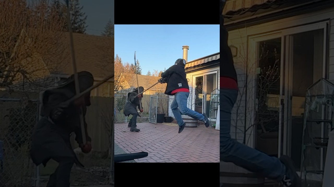 Kung Fu spear stabs HEMA guy! 