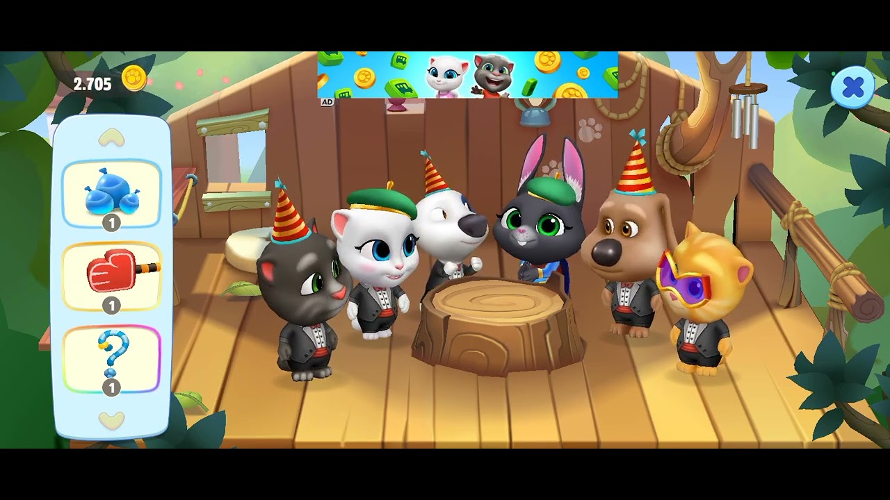 Talking tom & friends cartoon colection 3 HD ( tom , Angela, meong