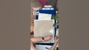Would you like a step by step tutorial how to finish macrame bag? I made it 😁 linked 🔗