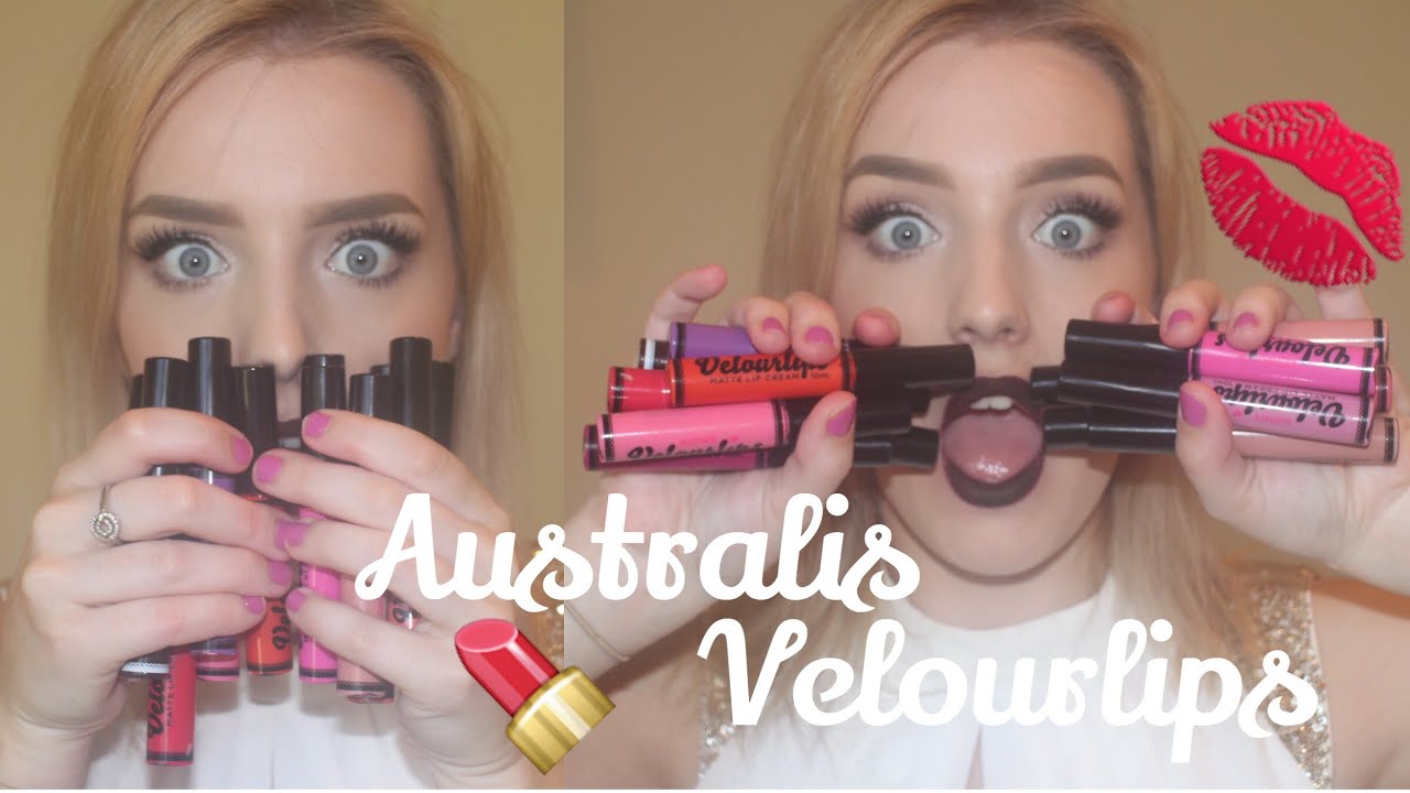 Australis Velourlips Swatches! - Morgan Steele