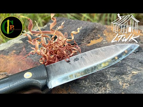How I Make a Feather Stick with a Scandi Knife!