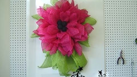 Trendy Tree Deco Paper Mesh Flower Video