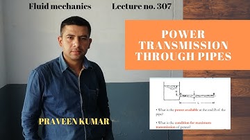Power transmission through pipes