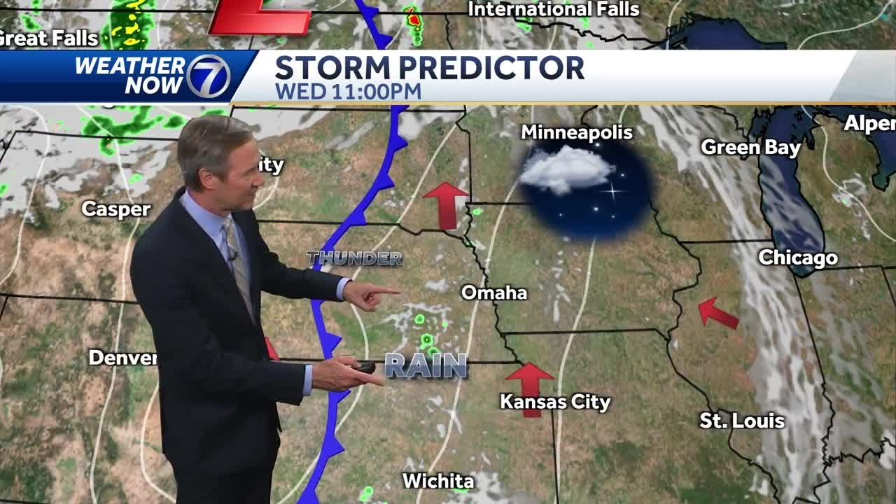 Rain chance later tonight in Omaha - YouTube