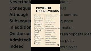 most powerful Linking words in english || English linking words and their uses #english