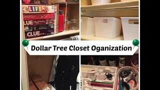 DOLLAR TREE Craft Closet Organization!!!