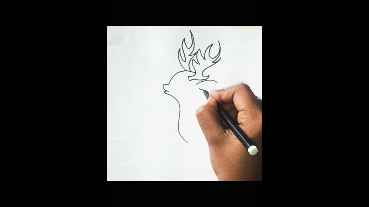 Very easy christmas santa Deer drawing||#viral #art #karishmaart