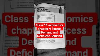 Excess Demand and Deficient Demand Full Chapter in 40 Min | Class 12 Economics | CBSE 2027