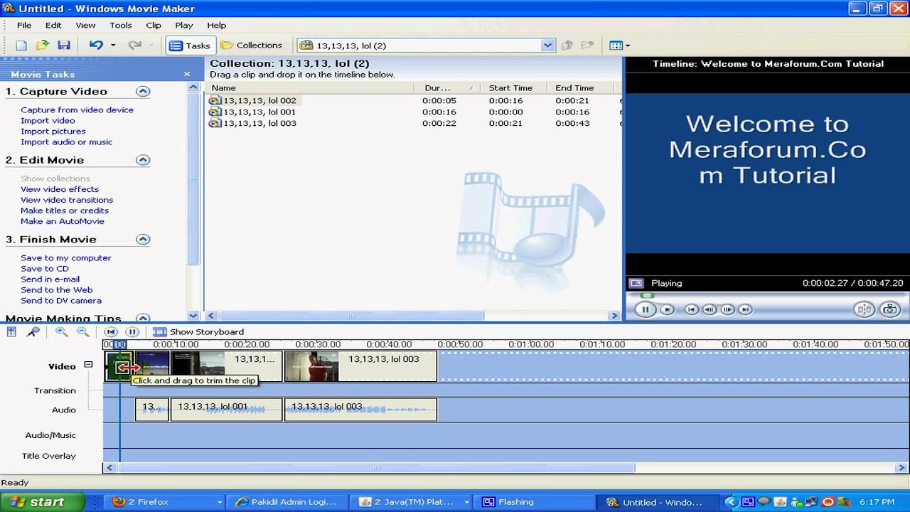 windows xp movie maker