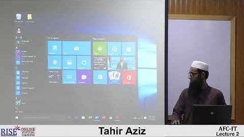CA AFC 04 IT by Sir Tahir Aziz Lecture # 02