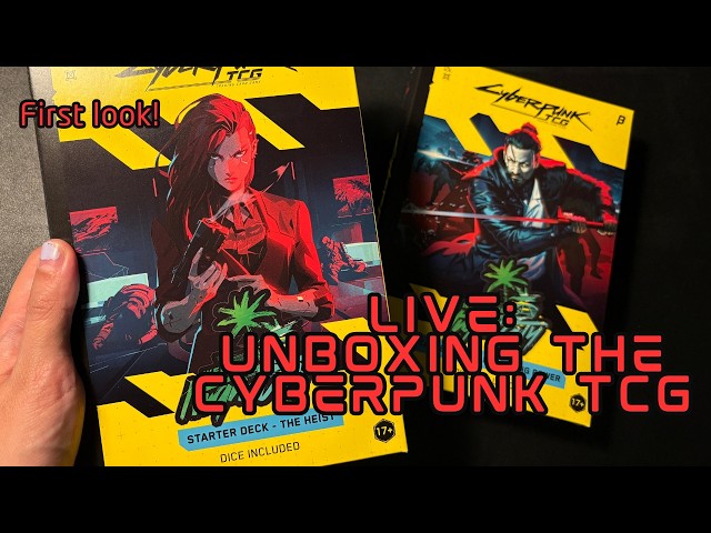 Cyberpunk TCG Starter Decks: Unboxing Reaction!!! | Chill