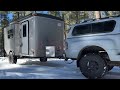 Snow and Hot Springs - Cargo Trailer Camper