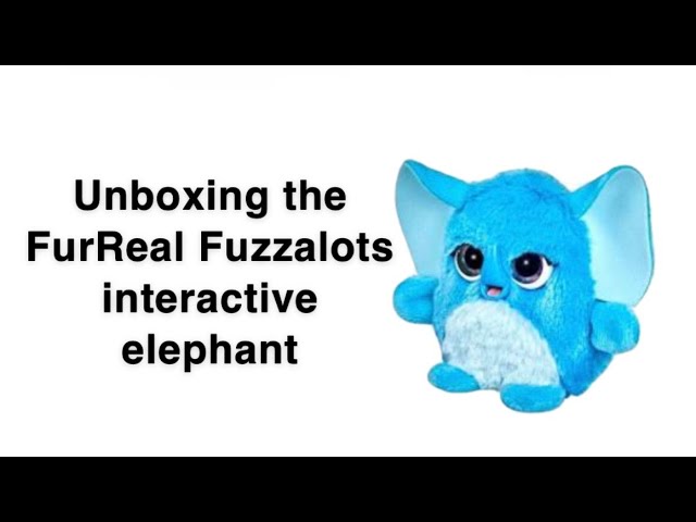 Furreal friends Fuzzalots Elephant Blue