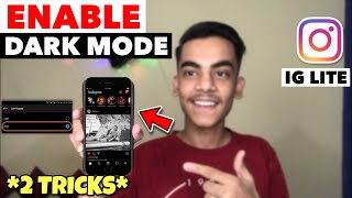 How To Enable & Use Dark Mode in Instagram Lite | Instagram Lite Me Dark Mode Kaise Use Kare ??