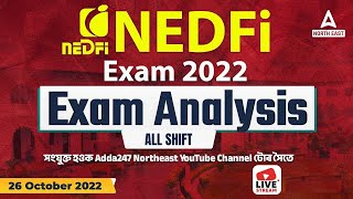 NEDFi Exam  Exam Analysis | 26th October 2022 | NEDFi Exam Answer Key 2022 | All Shift screenshot 2