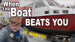 When Your Boat Beats You | Fiberglass Boat Restoration | How to Build Cabin Steps - Pt1 (Ep34)