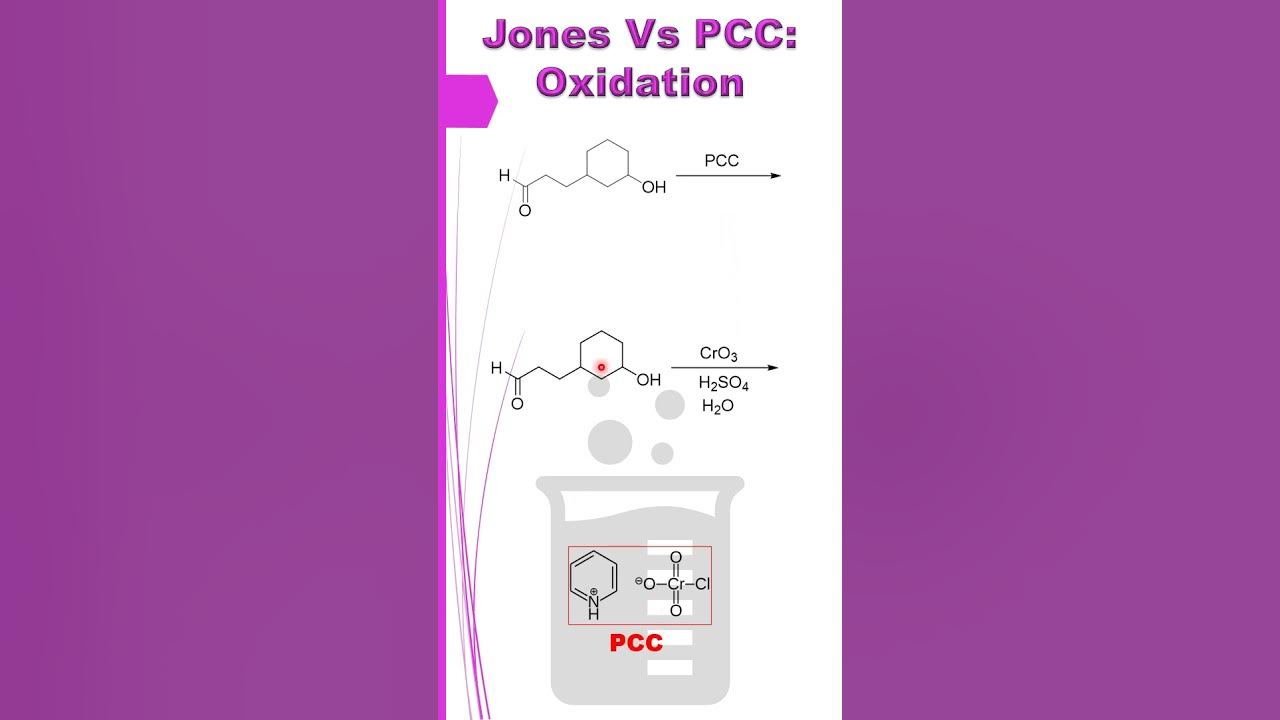 Jones Reagent Vs PCC Oxidation Organic Chemistry youtubeshorts