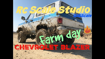 Rc scale studio model 4x4 1:10  rc4wd trail finder 2 Chevrolet Blazer K5 mud run