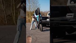 Lady Baiker New Skills 🔥 #bike #rider #stunt #skills #kawasaki #ktm #shorts