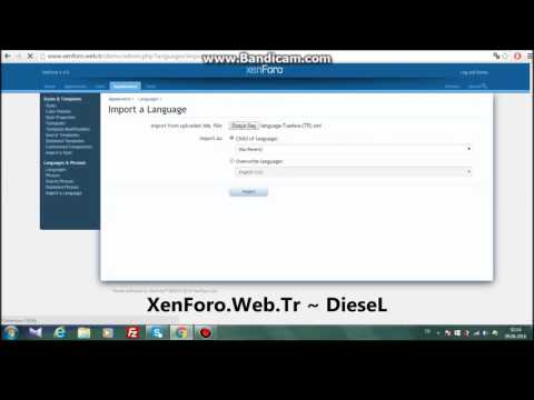 XenForo Dil Dosyası Yükleme Anlatımı XenForo.Web.Tr