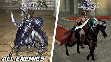 FINAL FANTASY IV - ALL ENEMIES COMPARISON - 2D SPRITES VS 3D MODELS