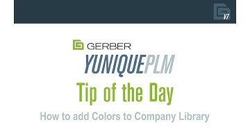 YuniquePLM Tip of the Day: How to Add Colors to Company Library