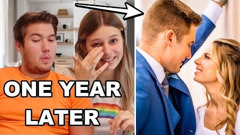 REACTING to our WEDDING: ONE YEAR LATER!!!