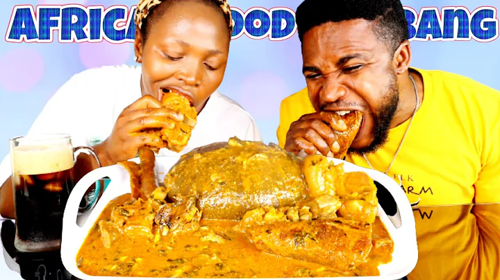 EXTREMELY HOT!! IRRESISTIBLE OGBONO SOUP AND AMALA FUFU MUKBANG | AFRICAN FOOD MUKBANG