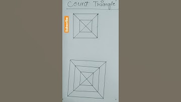 COUNTING TRIANGLE TRICK || TRIANGLE COUNTING || MATHS TRICKS || #shorts