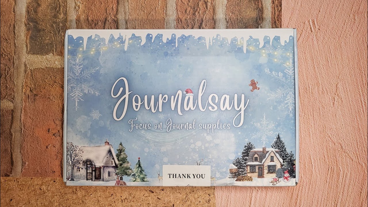 Quiet Unboxing & Journal With Me Using the Journalsay Christmas Mystery Box