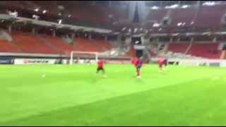 K.f Skenderbeu , Warm Up Session