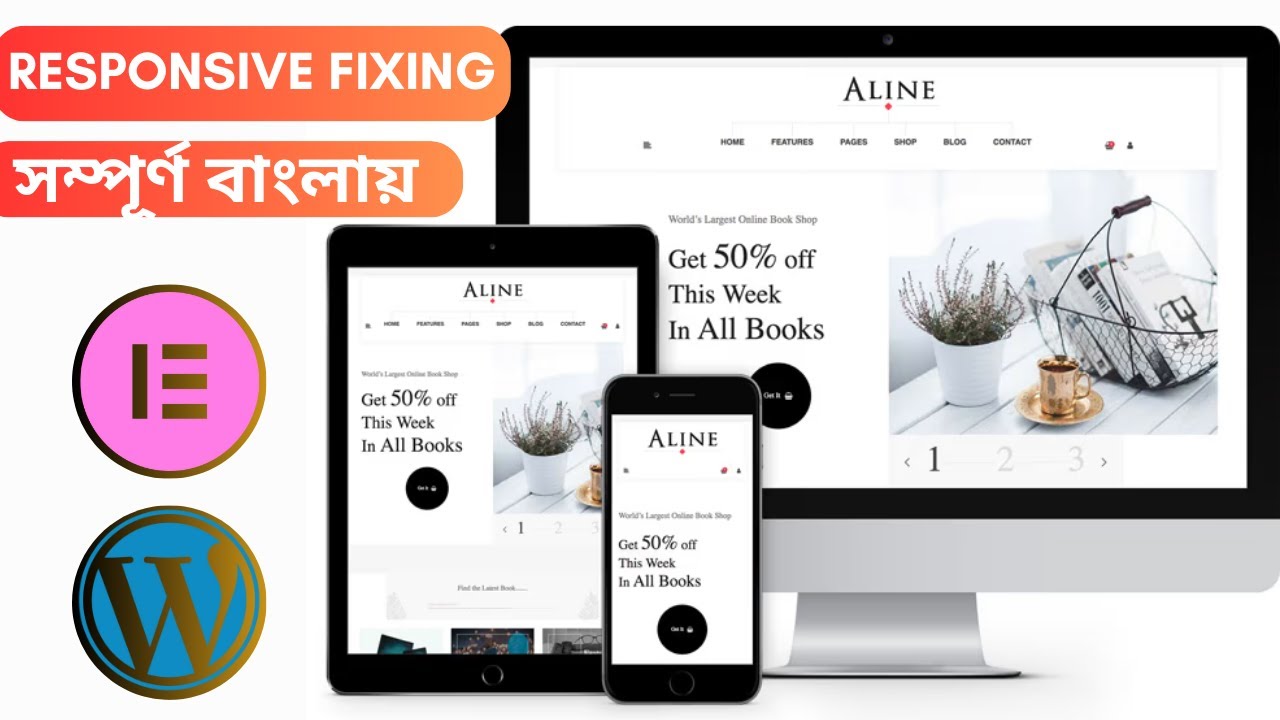 WordPress responsive website Elementor Bangla tutorial | responsive ...
