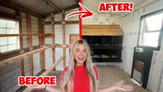RENOVATING MY CHICKEN COOP! It turned out so cute!