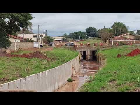 Araçatuba, em destaque  Av. Pompeu, continuação, canalização, e asfalto agora vai.