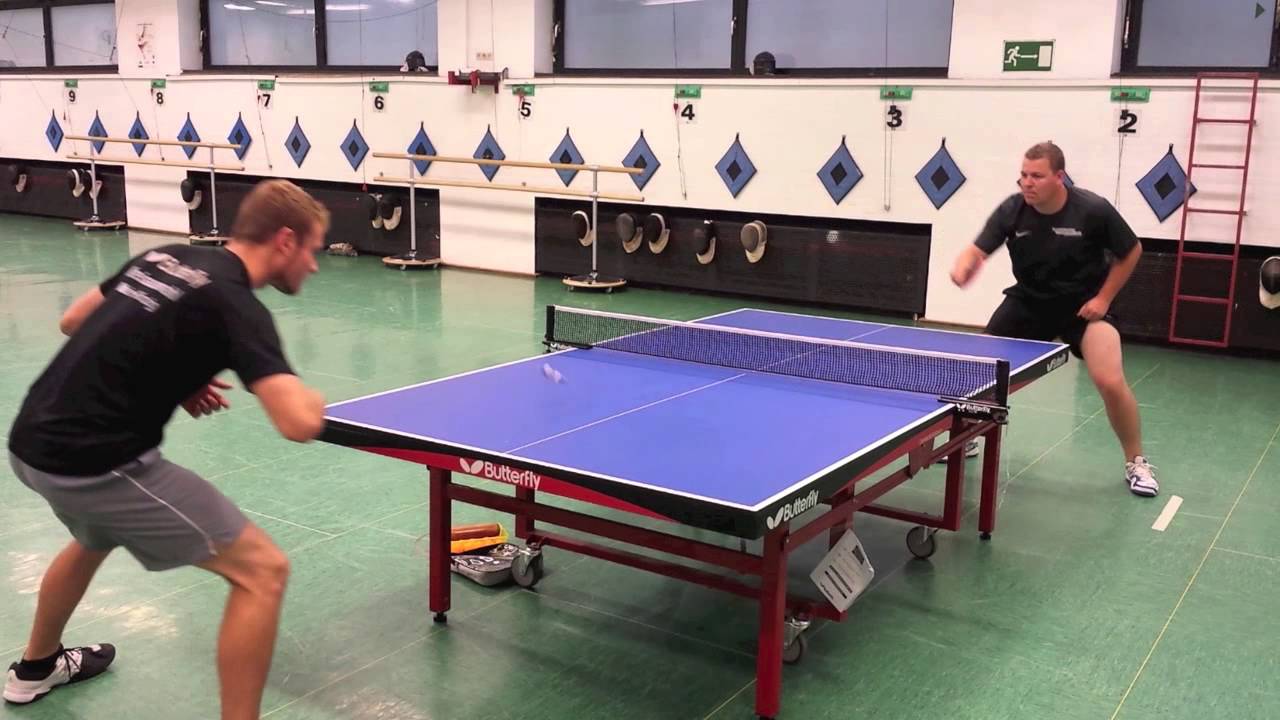 Tischtennis - Rückhand Schupf