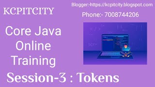Celebrity Core Java By KCP Sir || SESSION -3 || Tokens || Free Core Java Training For Beginners Net Worth