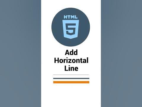 HTML Basic Tags: Add Horizontal Line with Color and Thickness # ...