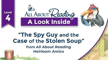 "The Spy Guy and the Case of the Stolen Soup" - A Look Inside All About Reading Level 4