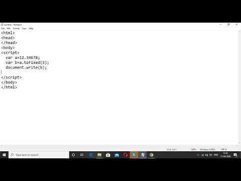 toFixed method of Number object