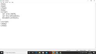 toFixed method of Number object