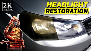 Headlight Restoration With 2K Clear Samurai Paint | Proton Saga