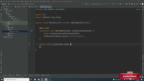 How to Create a Rating Bar in Android Studio (Java)