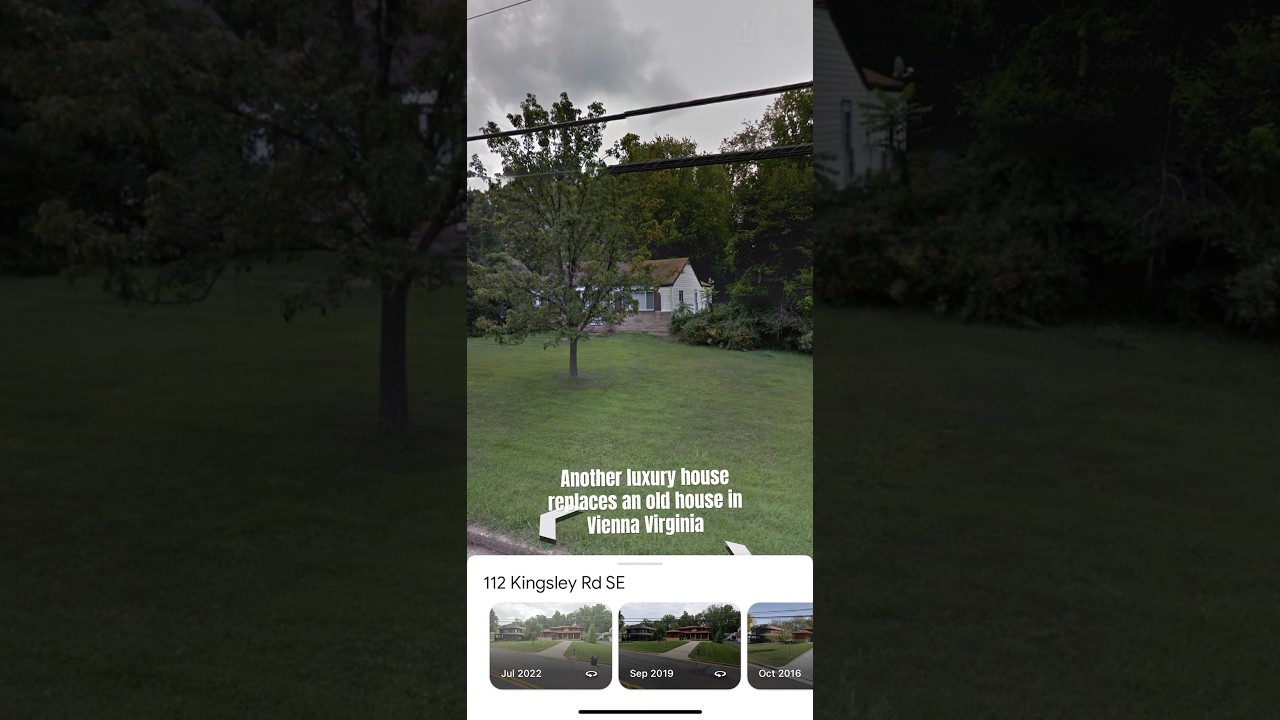 Luxury house replaces an old house 